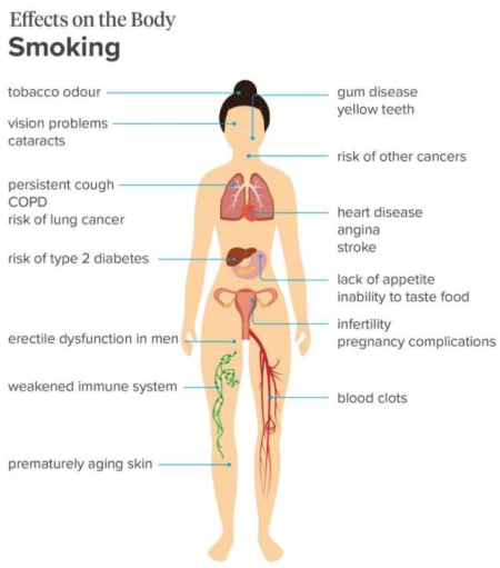 吸烟对身体的10大危害：都是催命符呀！(一)