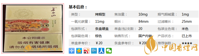 长白山本色价格及口感 外观精美又价格实惠的香烟！