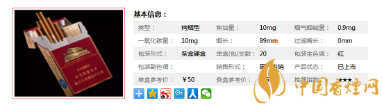 中华双中支香烟多少钱一包 中华双中支价格及口感